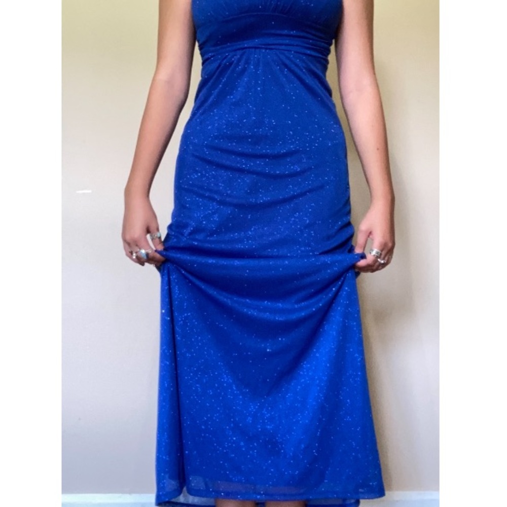 Sparkly Navy Maxi Dress